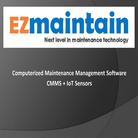 EZmaintain CMMS