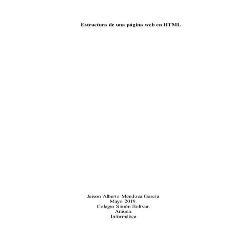 Estructura de una paguina html original