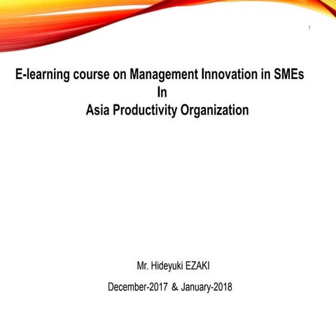 Ezaki presentations_Innovation