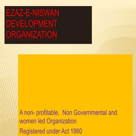 Ezaz e-naswan development organization
