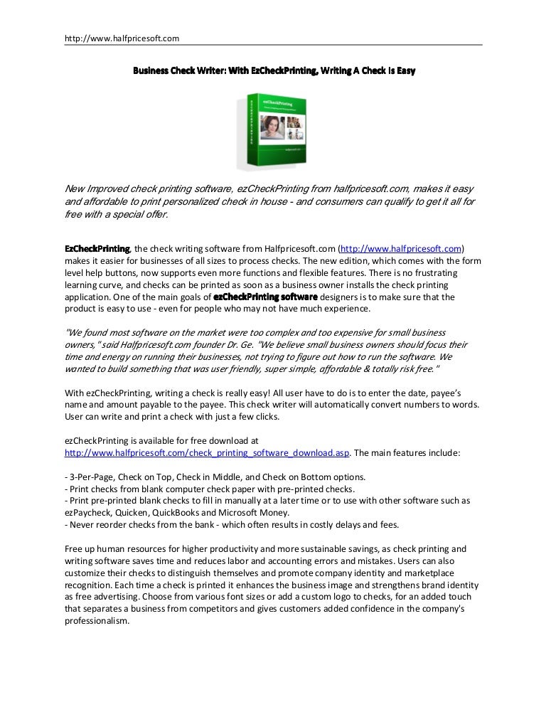 Check making software, free download Check making software, free download