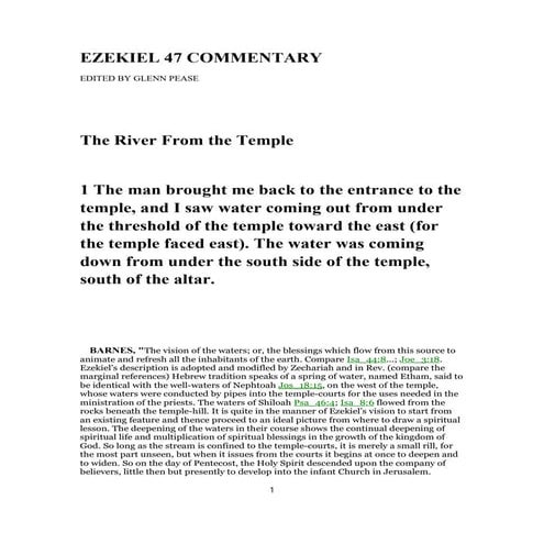 Ezekiel 47 commentary