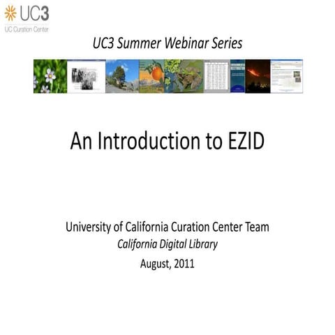 An Introduction to EZID
