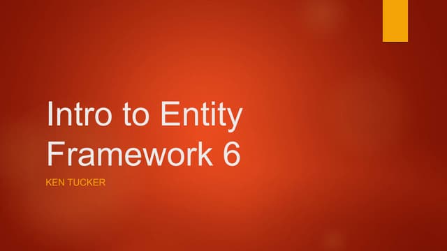 Entity framework 6