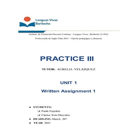 Ezpeleta- Soto  unit 1-practice iii - pass