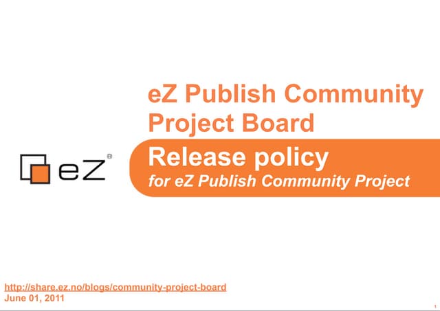 eZ Publish Community Project - Rele...