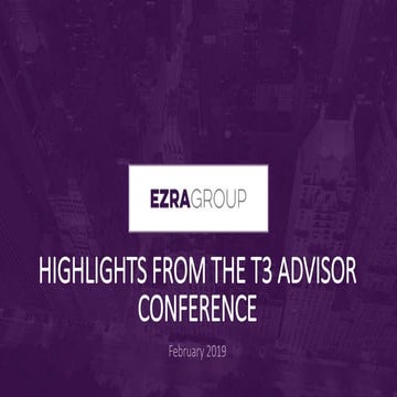 Wealthtech trends from the T3 2019 Advisor Conference