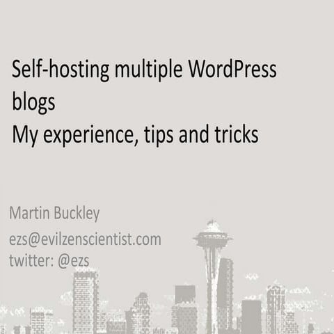 Ignite - selfhosting WordPress - tips and tricks