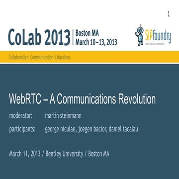 WebRTC Opens the Floodgates