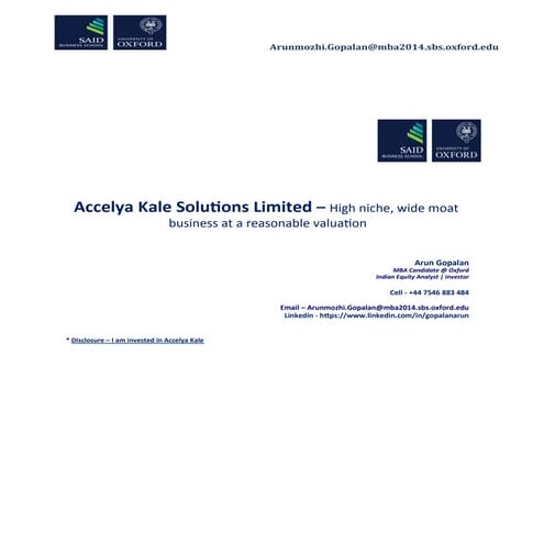 Accelya kale | PDF