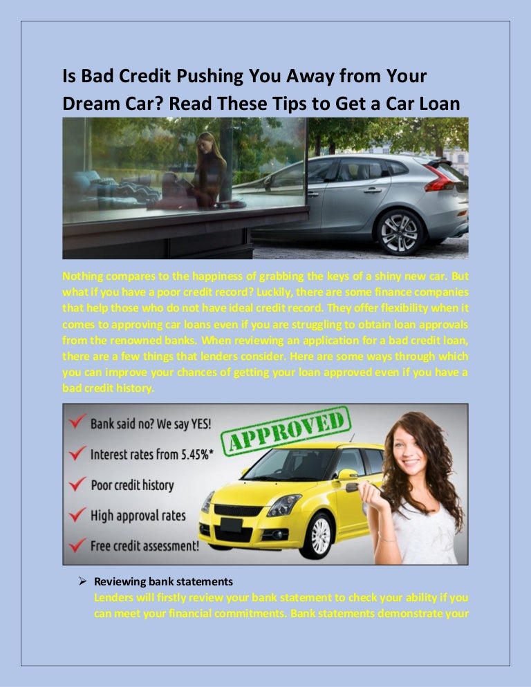 will i get car finance