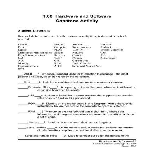 F   1 00 Capstone Activity