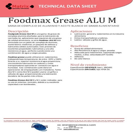 F. Tecnica Foodmax Grease Alu M