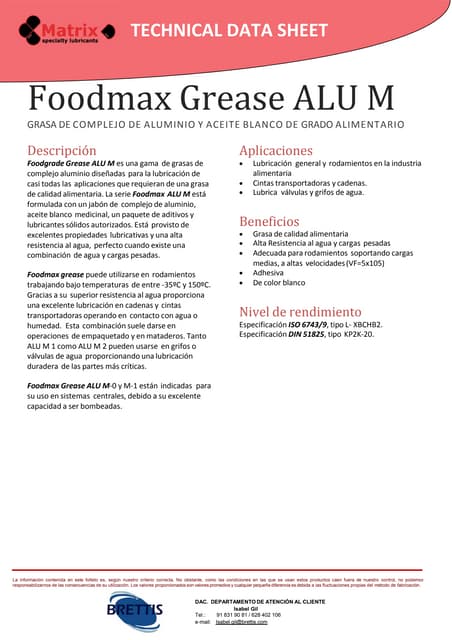 F. Tecnica Foodmax Grease Alu M