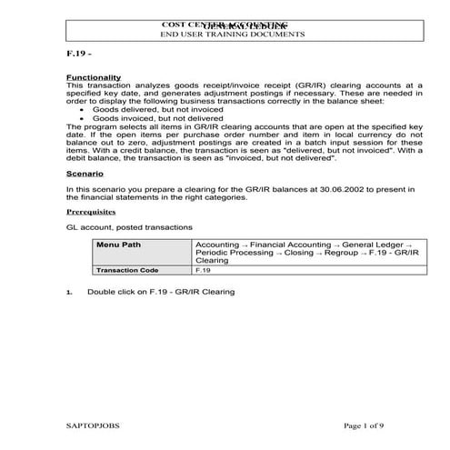 F.19   gr ir regrouping