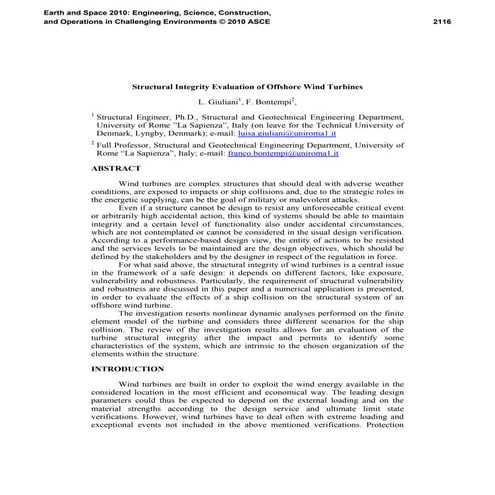 Structural Integrity Evaluation of Offshore Wind Turbines | PDF
