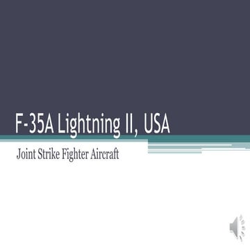 079BAS002__F-35 Lightning II fifth gen aircraft | PPTX