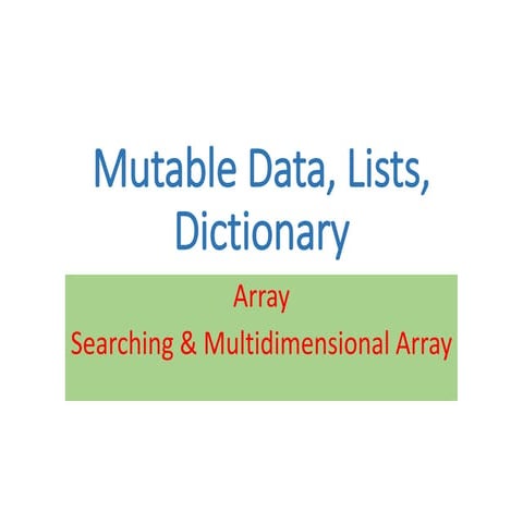 F# array searching | PPT
