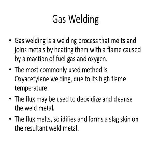 Gas Welding