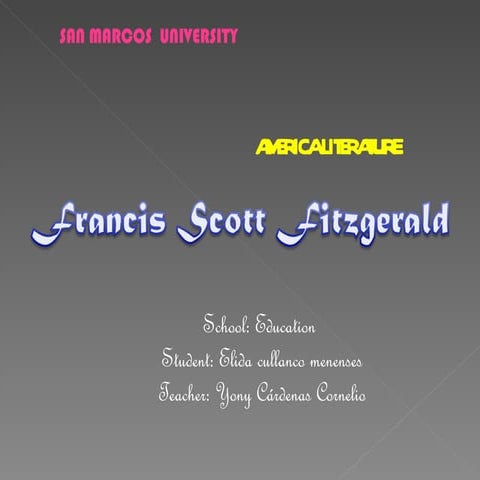 F.Scott Fitzgerald