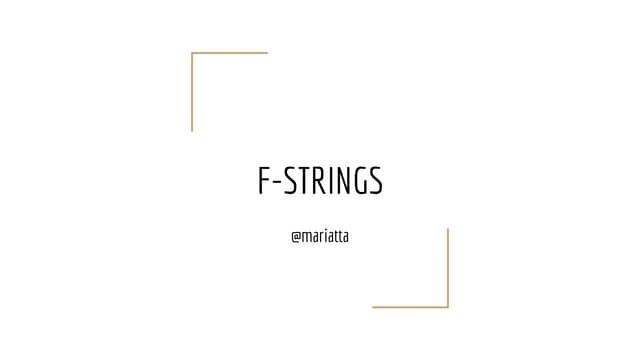 F strings