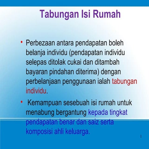 Ekonomi - Tabungan awam