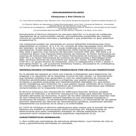 Inmunodermatologia - Parte 1