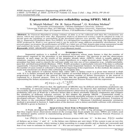 An SPRT Procedure for an Ungrouped Data using MMLE Approach | PDF