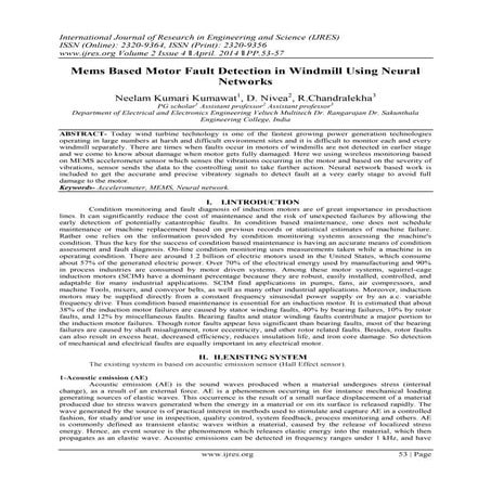 Mems Based Motor Fault Detection