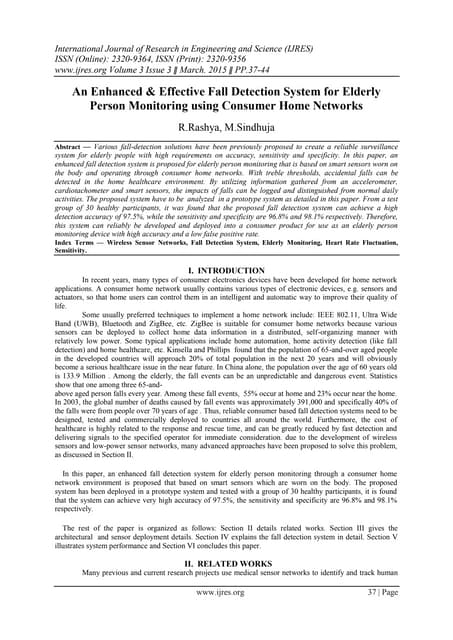 A FRAMEWORK FOR SMART HOMES FOR ELDERLY PEOPLE USING LABVIEW® | PDF