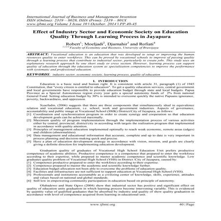 quality management of engineering and technology education application ...