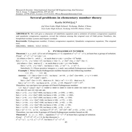 Research Inventy : International Journal of Engineering and Science