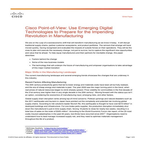 White Paper_Cisco_Manufacturing_Point of View