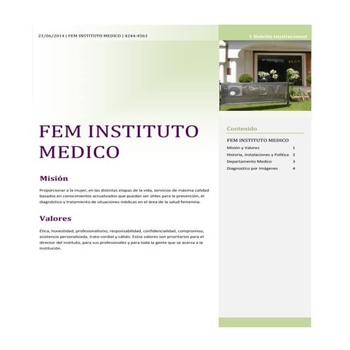 Boletin Institucional