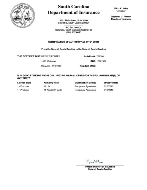 insurance license | PDF