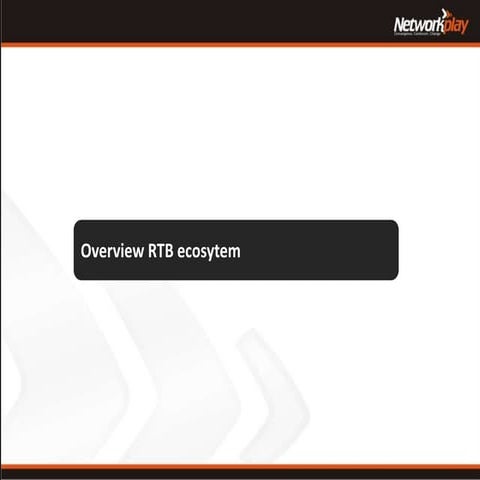 Overview RTB ecosystem