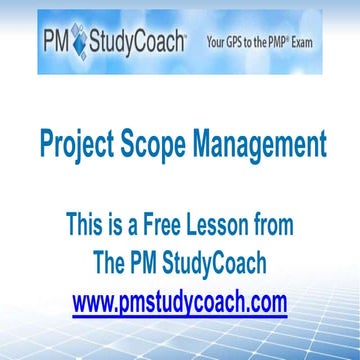 Free Lesson from the PM Study Coach!