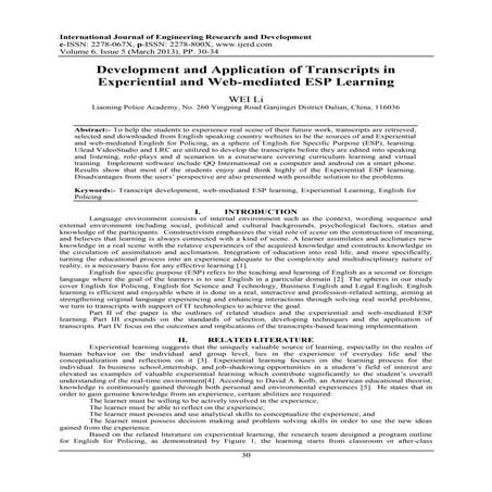 Welcome to International Journal of Engineering Research and Development (IJERD)