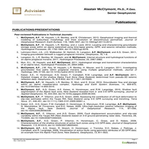 McClymont_Alastair-Publication_List