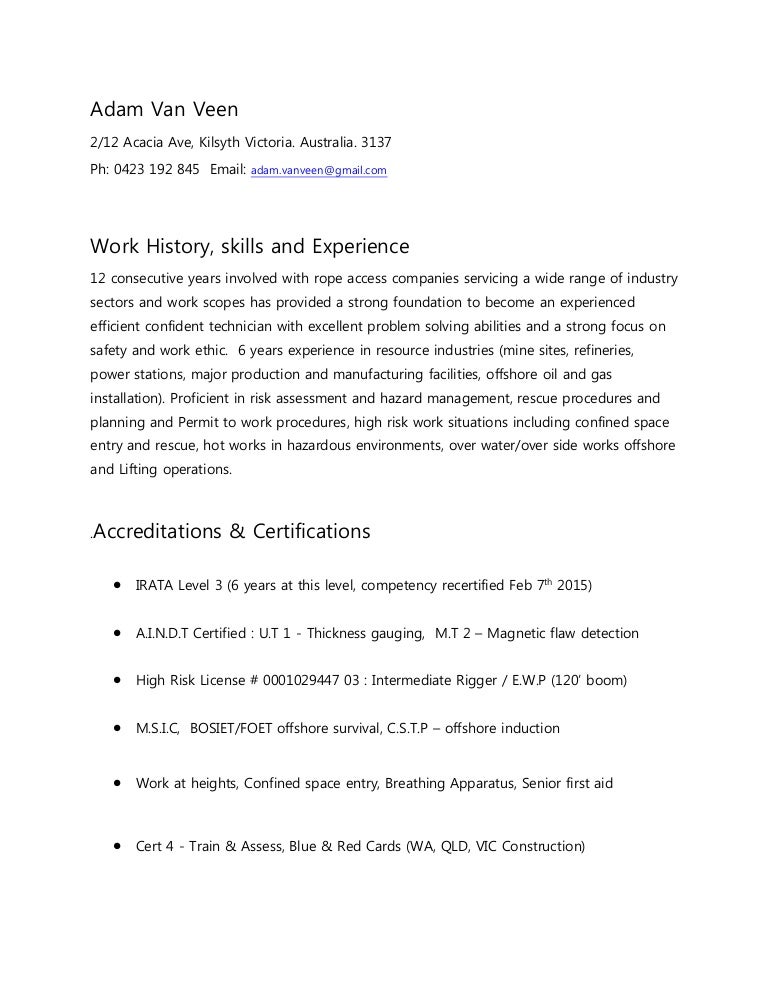 rope access cv feb 2015