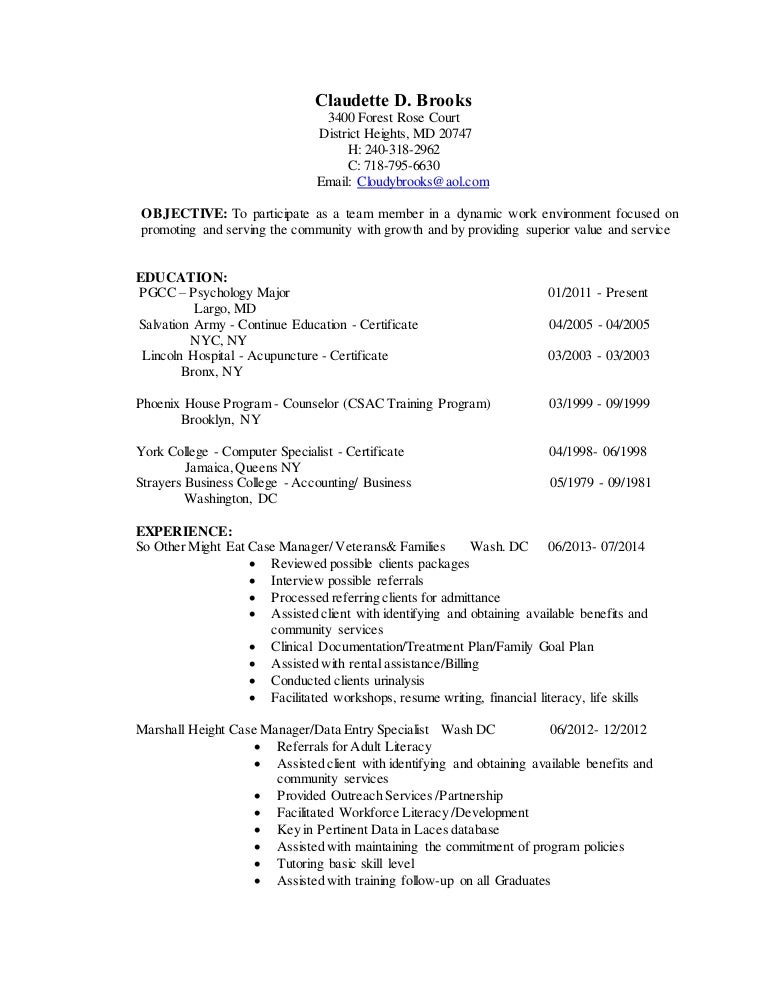 resume writing for veterans