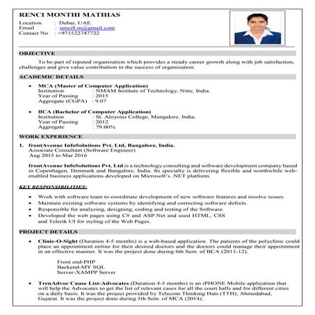 Renci M. Mathias - Resume 