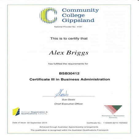 Business & Administration Cert III | PDF