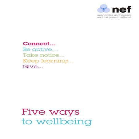 Five ways to Well Being