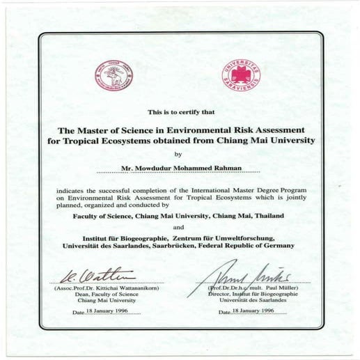 MSc-Certificate