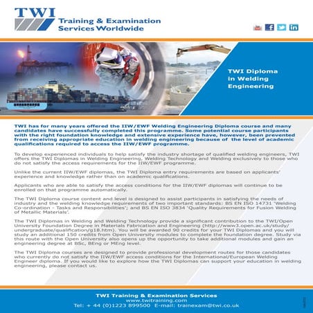 1144-TWI-Diploma-in-Welding-Engineering-July-2012 | PDF