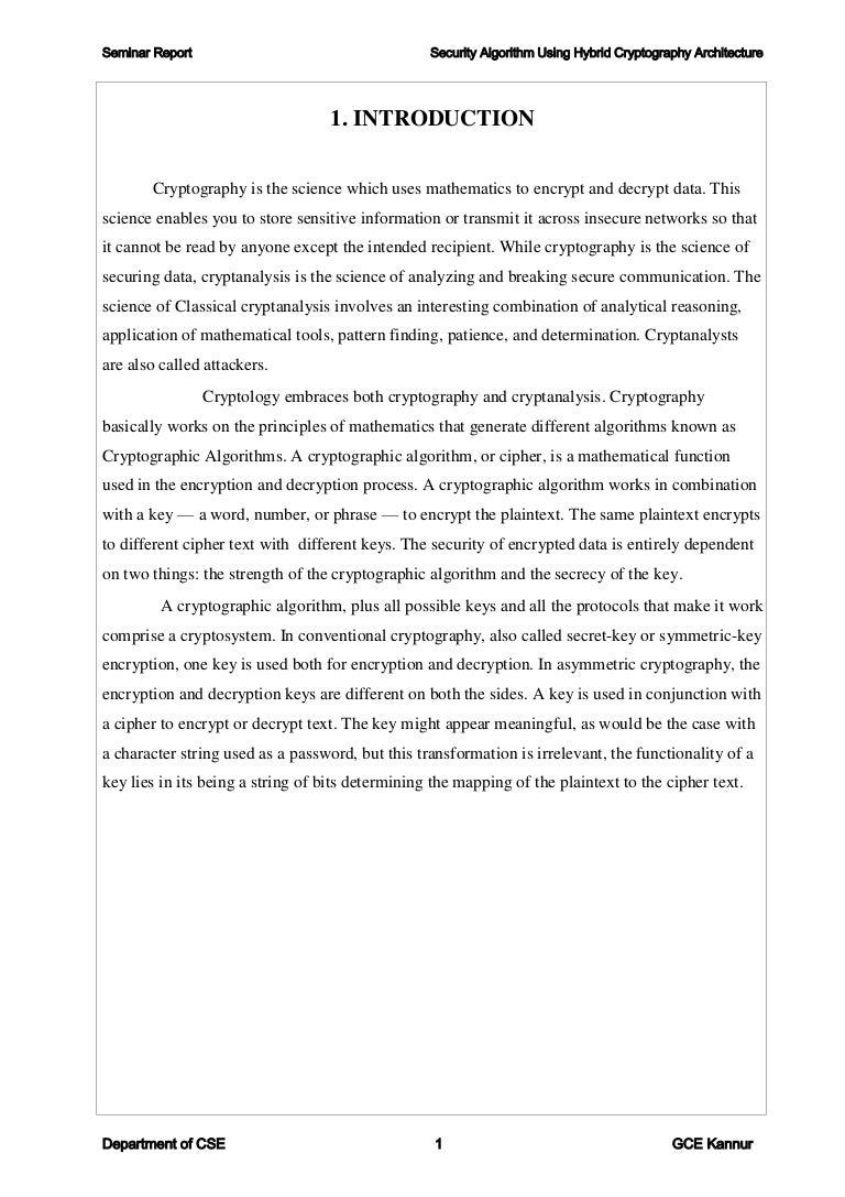 Cryptography paper presentation in ieee format image