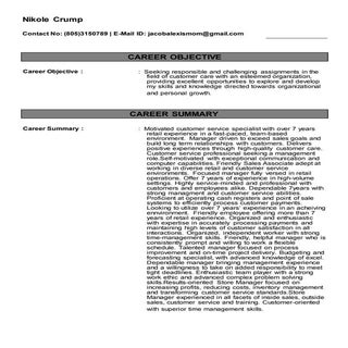 Attachment: Nikole's Resume