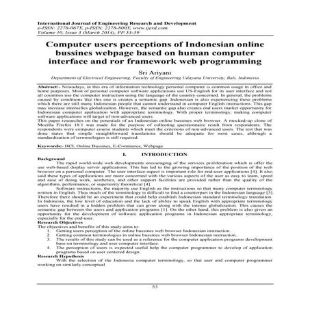 International Journal of Engineering Research and Development