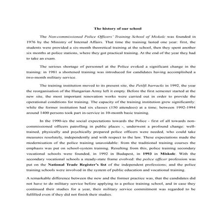 The history of our school | PDF